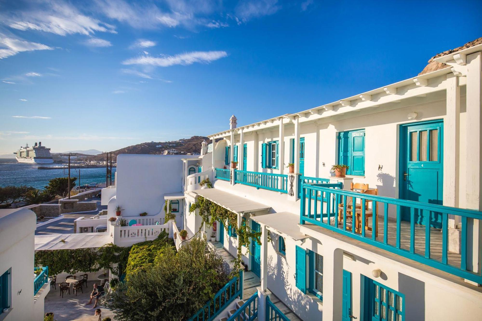 Pension Marias Sea View Mykonos Town Exteriör bild